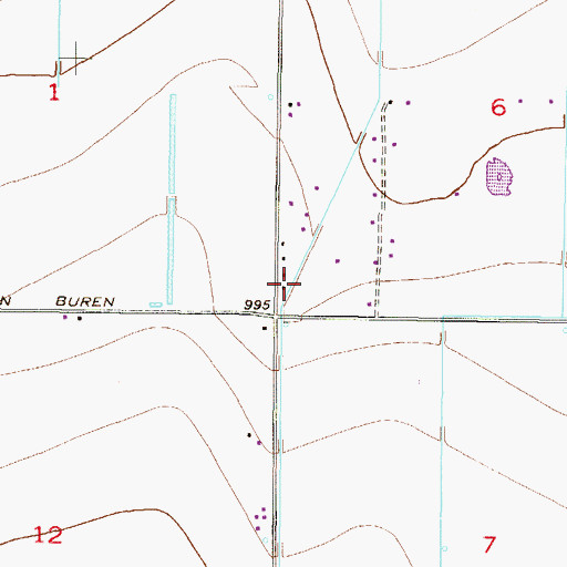 Topographic Map of Saint Thomas Lutheran Church of Goodyear, AZ