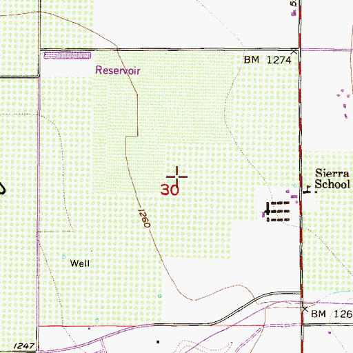 Topographic Map of Saint Thomas More Church, AZ