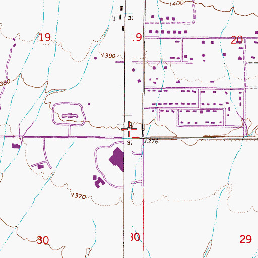 Topographic Map of Shepherd of the Desert Lutheran Church, AZ