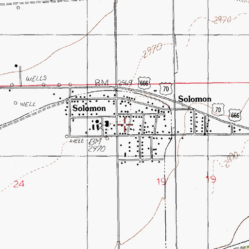 Topographic Map of Our Lady of Guadalupe, AZ
