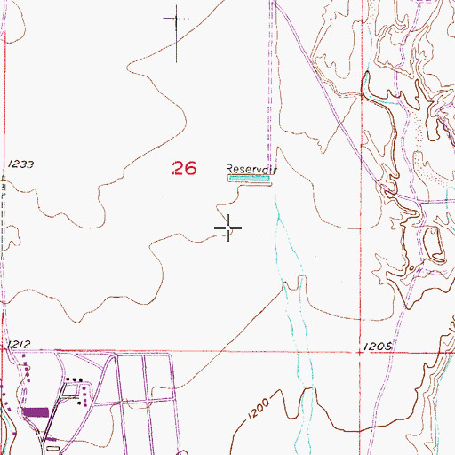Topographic Map of Our Lady of Lourdes Catholic Parish, AZ