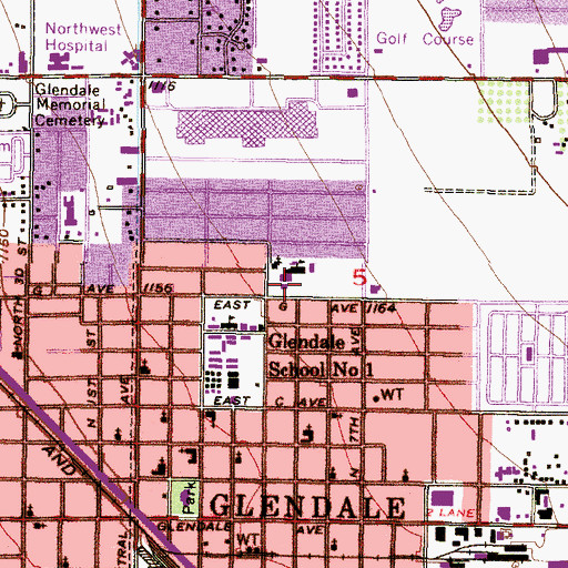 Topographic Map of Our Lady of Perpetual Help Catholic Church, AZ