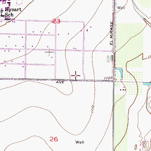 Topographic Map of Our Lady of the Sun Catholic Church, AZ