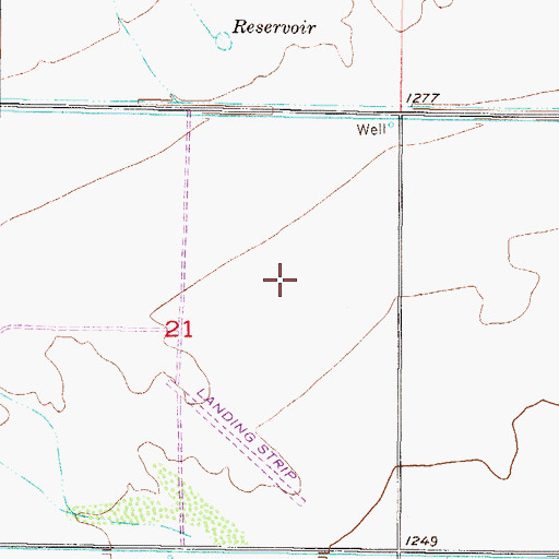Topographic Map of Palm West Community Church, AZ