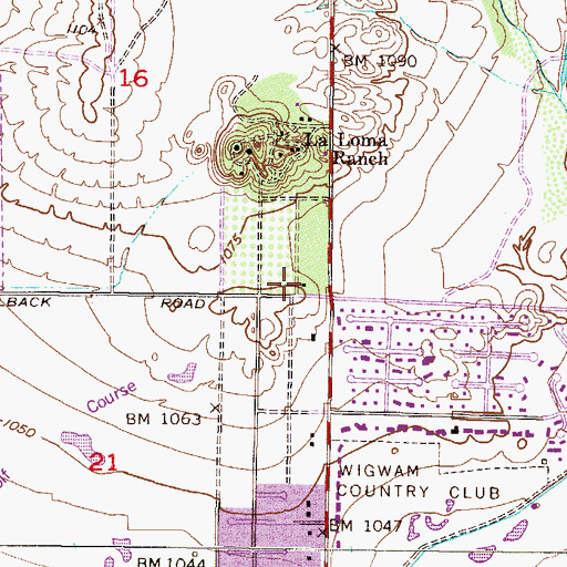 Topographic Map of Pathway Bible Church, AZ