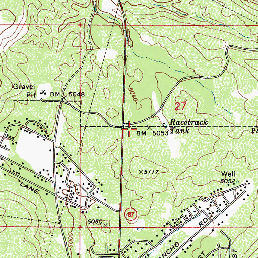 Topographic Map of Payson First Church of the Nazarene, AZ