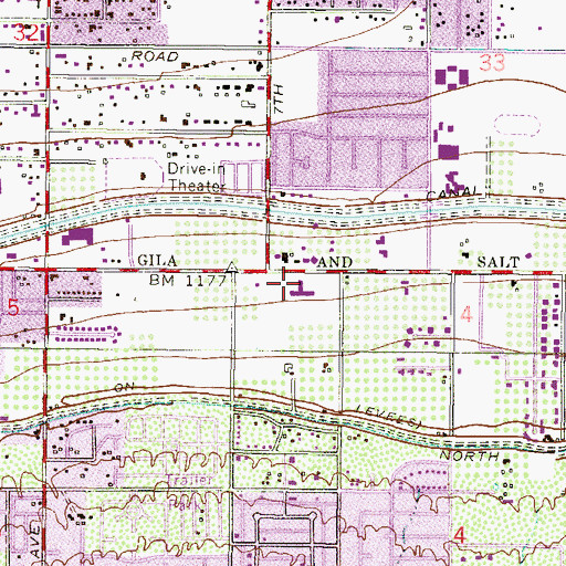 Topographic Map of Phoenix First Apostolic Church, AZ