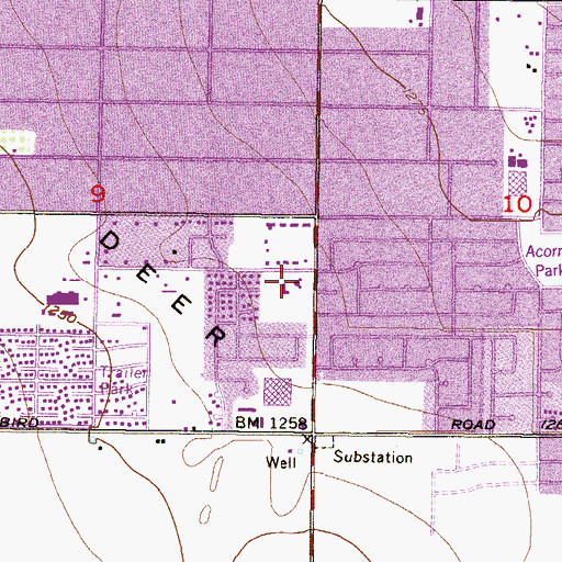 Topographic Map of Pure Heart Christian Fellowship, AZ