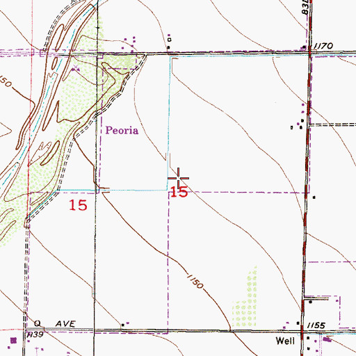 Topographic Map of Resurrection Baptist Church, AZ