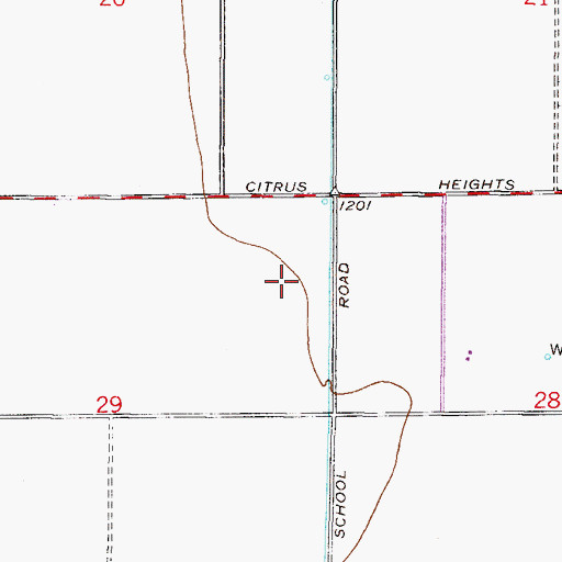 Topographic Map of Risen Savior Lutheran Church, AZ