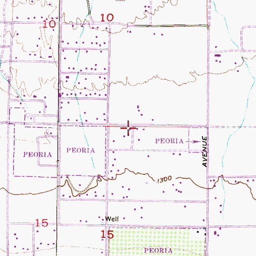 Topographic Map of Saint Albans Anglican Church, AZ