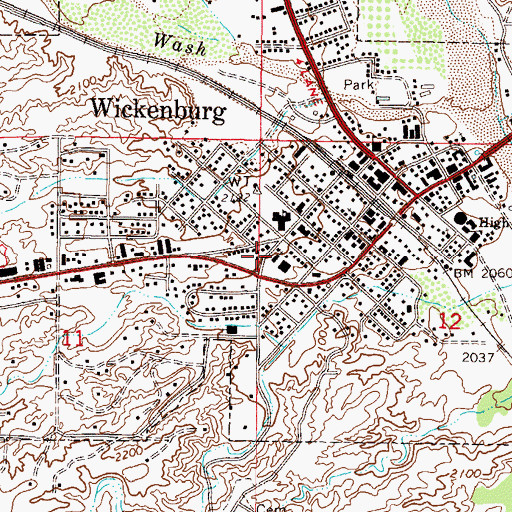 Topographic Map of Saint Albans the Episcopal Church, AZ