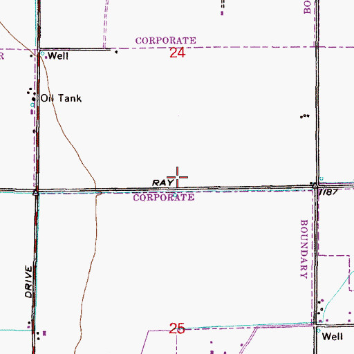 Topographic Map of Saint Andrew the Apostle Catholic Faith Community in Chandler, AZ