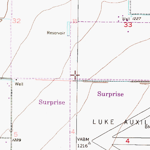 Topographic Map of Shepherd of the Valley Evangelical Lutheran Church, AZ