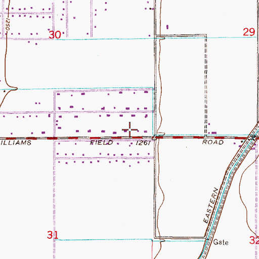 Topographic Map of Southeast Valley Baptist Church, AZ