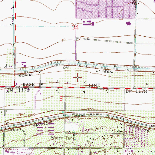 Topographic Map of SouthGate Church, AZ