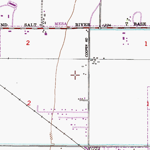 Topographic Map of Sovereign Grace Church, AZ