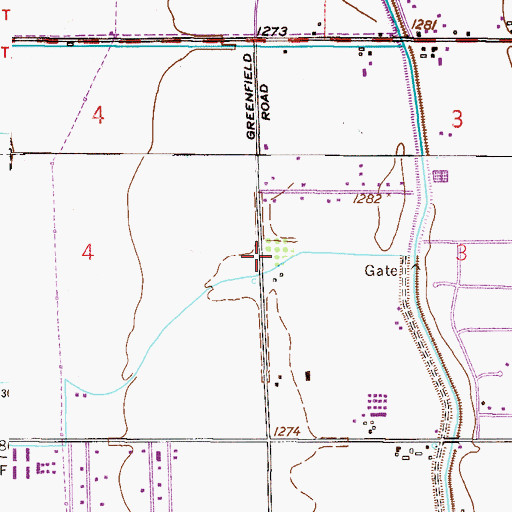 Topographic Map of Spirit of Joy Lutheran Church, AZ