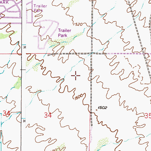 Topographic Map of Spring of Life Christian Church, AZ