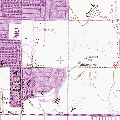 Topographic Map of Stone Creek Church, AZ
