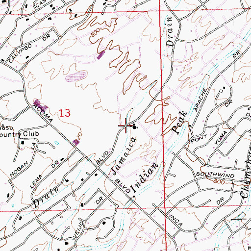 Topographic Map of Stonebridge Christian Fellowship, AZ