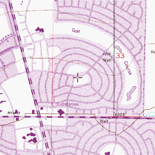 Topographic Map of Sun City Christian Church, AZ