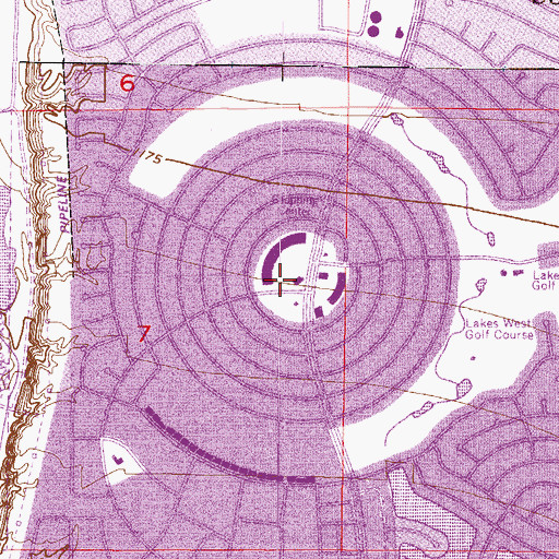 Topographic Map of Sun City Church of the Nazarene, AZ