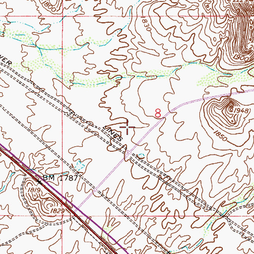 Topographic Map of Superstition Foothills Baptist Church, AZ