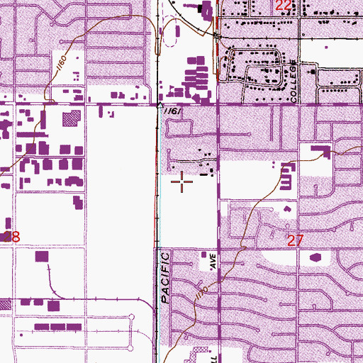 Topographic Map of Tempe Church of Christ, AZ