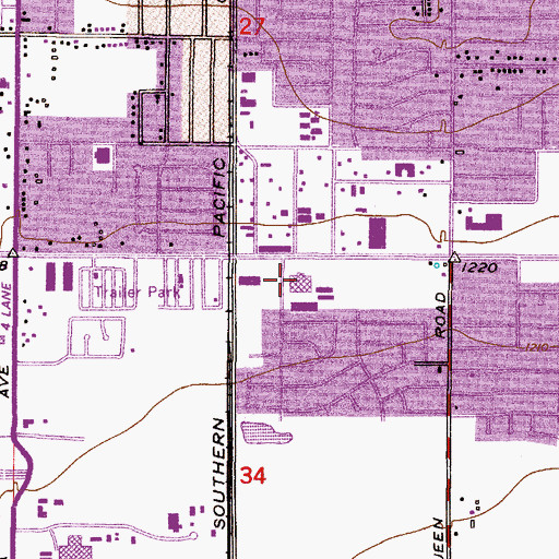 Topographic Map of Temple of the Redeemer Apostolic Church, AZ