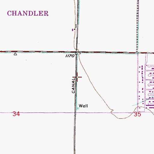Topographic Map of The Church of Jesus Christ of Latter Day Saints, AZ