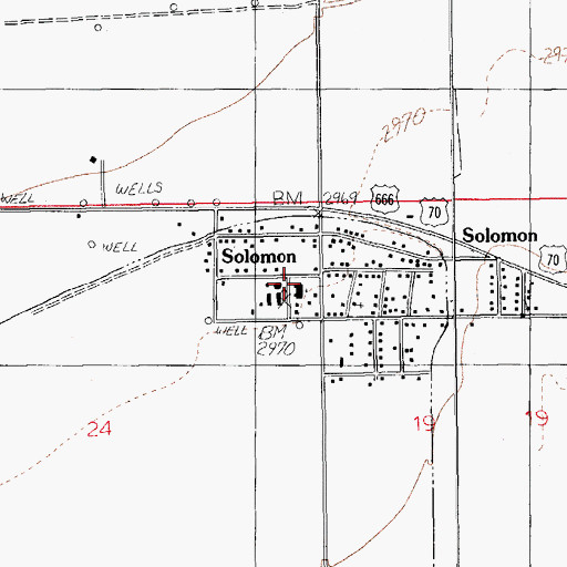 Topographic Map of The Church of Jesus Christ of Latter Day Saints, AZ