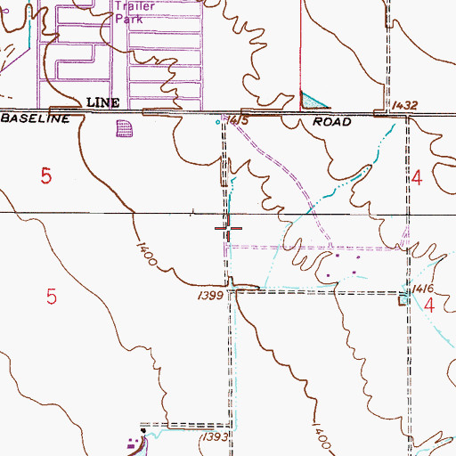 Topographic Map of The Church of Jesus Christ of Latter Day Saints, AZ