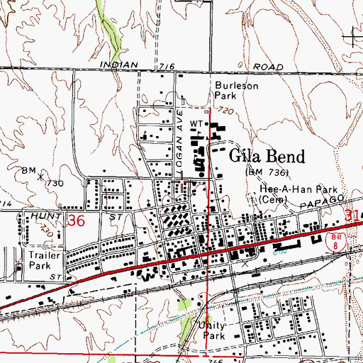 Topographic Map of The Church of Jesus Christ of Latter Day Saints, AZ