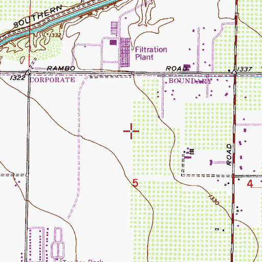 Topographic Map of The Church of Jesus Christ of Latter Day Saints, AZ