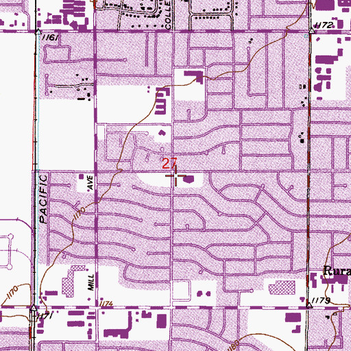 Topographic Map of The Church of Jesus Christ of Latter Day Saints, AZ