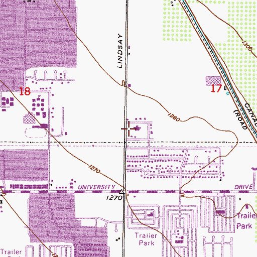 Topographic Map of The Church of Jesus Christ of Latter Day Saints, AZ