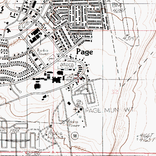 Topographic Map of The Church of Jesus Christ of Latter Day Saints, AZ