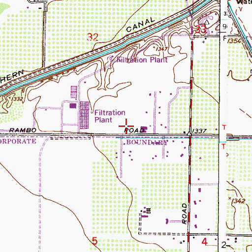 Topographic Map of The Church of Jesus Christ of Latter Day Saints, AZ