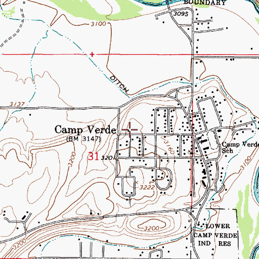 Topographic Map of The Church of Jesus Christ of Latter Day Saints, AZ