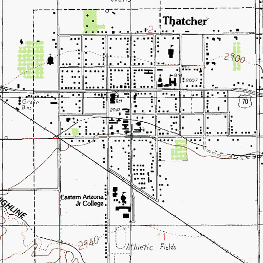 Topographic Map of The Church of Jesus Christ of Latter Day Saints, AZ