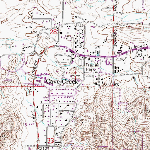 Topographic Map of The Church of Jesus Christ of Latter Day Saints, AZ
