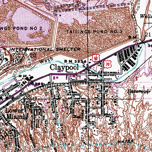 Topographic Map of The Church of Jesus Christ of Latter Day Saints, AZ