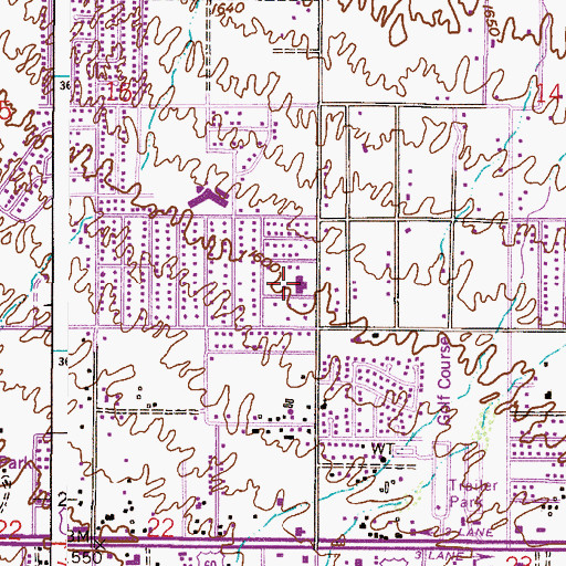 Topographic Map of The Church of Jesus Christ of Latter Day Saints, AZ