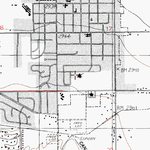 Topographic Map of The Church of Jesus Christ of Latter Day Saints, AZ