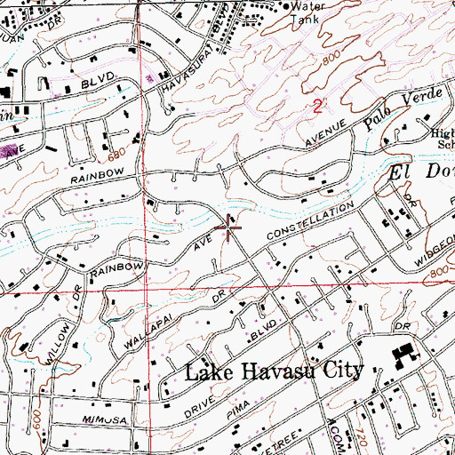 Topographic Map of The Church of Jesus Christ of Latter Day Saints, AZ