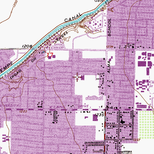 Topographic Map of The Church of Jesus Christ of Latter Day Saints, AZ