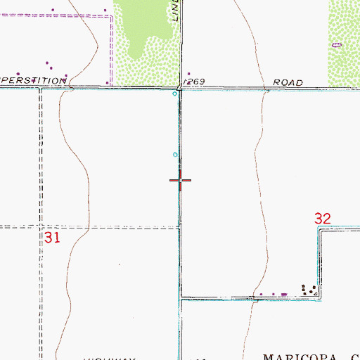 Topographic Map of The Church of Jesus Christ of Latter Day Saints, AZ