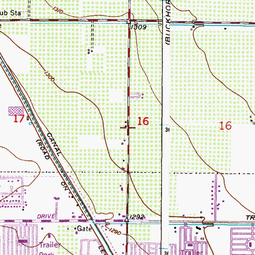 Topographic Map of The Church of Jesus Christ of Latter Day Saints, AZ