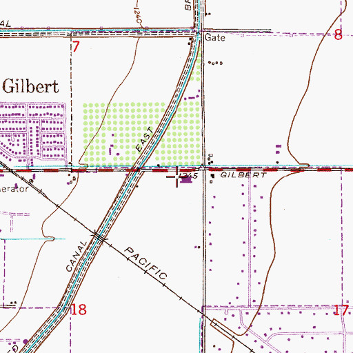 Topographic Map of The Church of Jesus Christ of Latter Day Saints, AZ